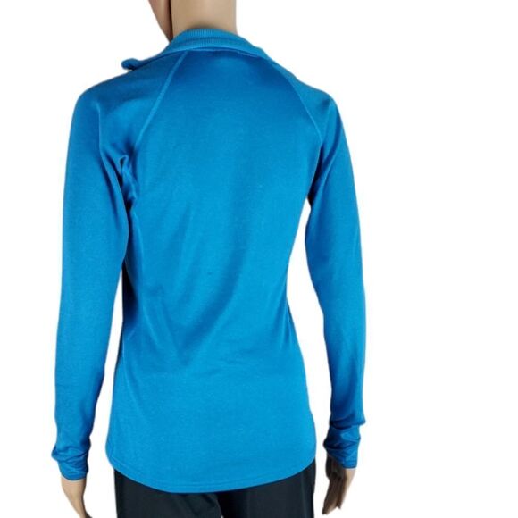 Patagonia Aqua Blue 3/4 Zip Pullover Seatshirt - Picture 2 of 5